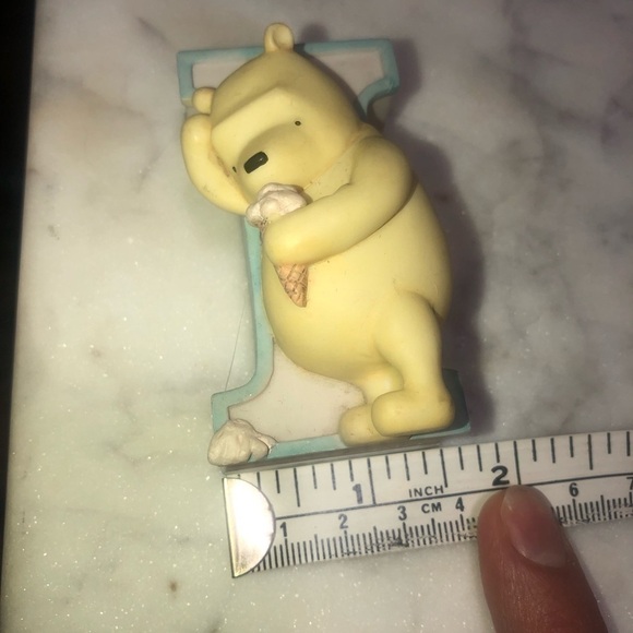 vtg 90s Disney Winnie The Pooh Pooh Bear Ceramic Letter ‘I’ Wall Decor - Picture 4 of 5